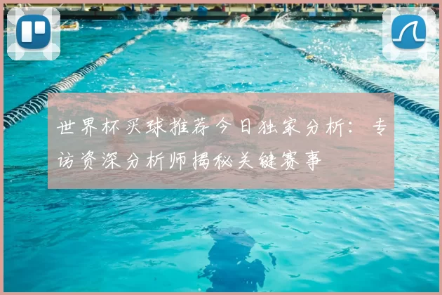 世界杯买球推荐今日独家分析：专访资深分析师揭秘关键赛事