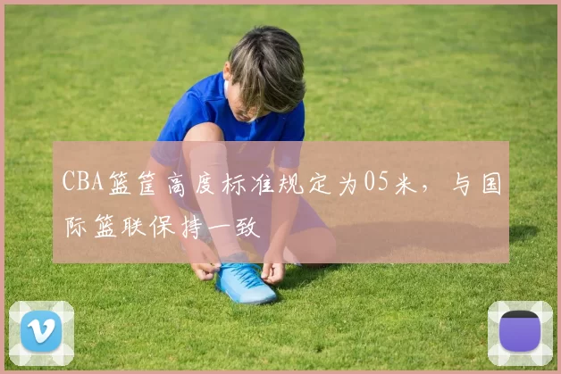 CBA篮筐高度标准规定为05米，与国际篮联保持一致