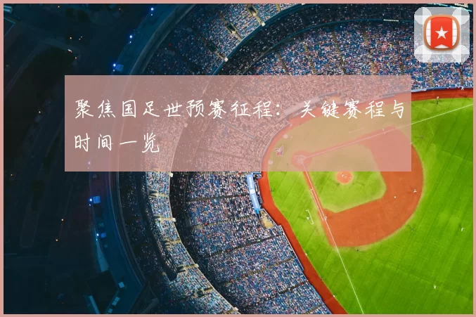 聚焦国足世预赛征程：关键赛程与时间一览